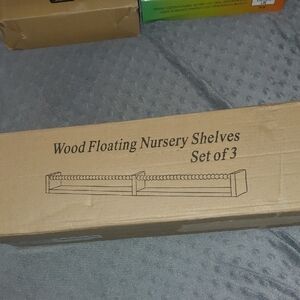 Wood Floating Nursery Shelves Set of 3